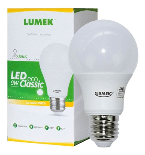 BOMBILLO LED ECO CLASSIC LUMEK DE 9W